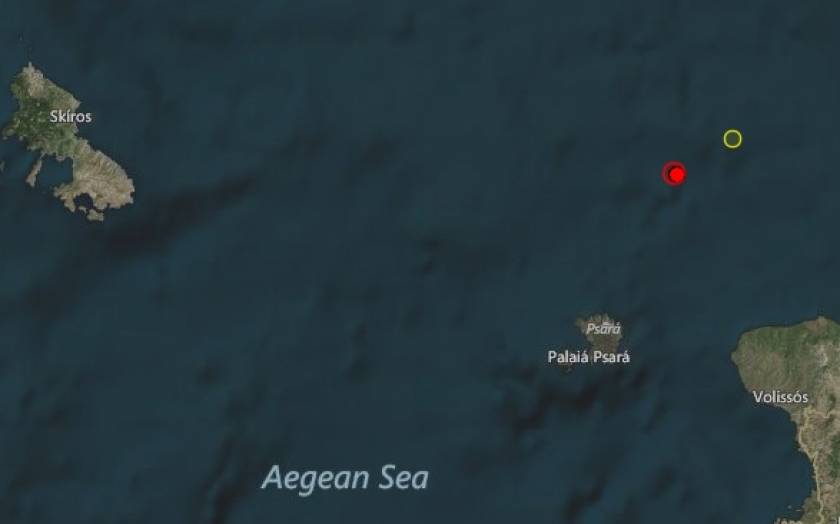 Σεισμός 4,1 Ρίχτερ στο Αιγαίο