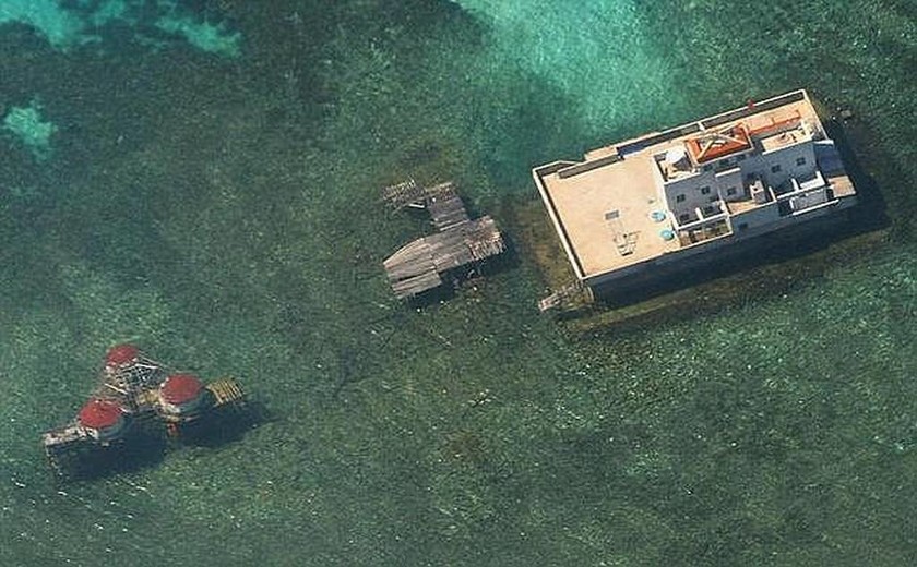 Η Κίνα κατασκευάζει νησί σε αμφισβητούμενα νερά (photos)