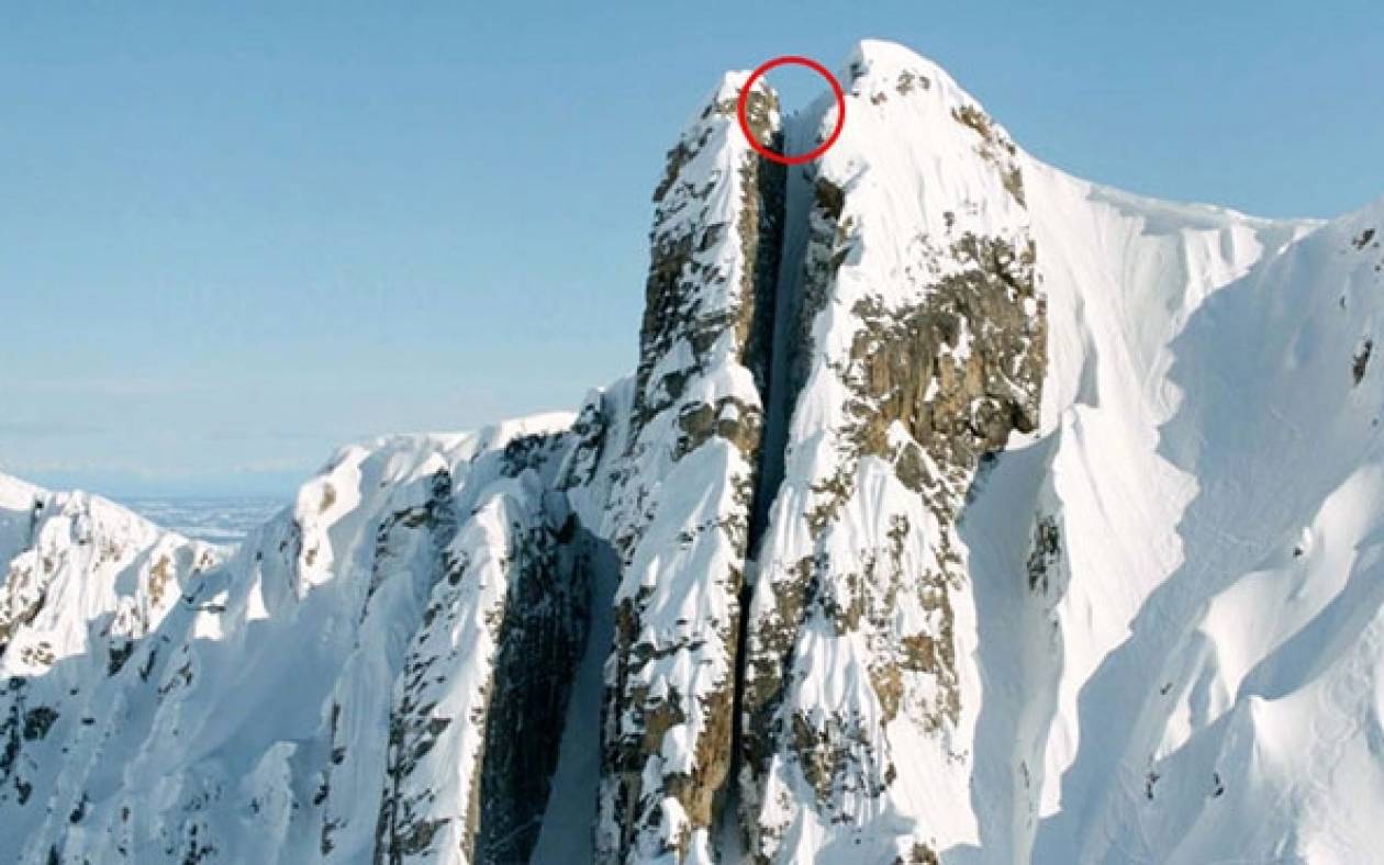 Η πιο σοκαριστική κατάβαση πλαγιάς με ski που έχετε δει!