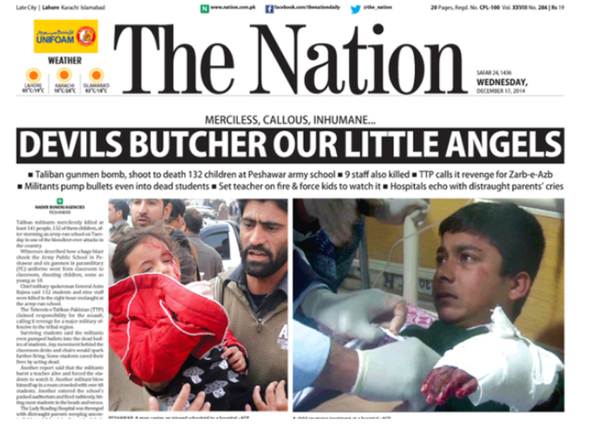 Πακιστάν: Θρήνος και οργή στα ΜΜΕ για τη σφαγή