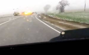 Ρωσία:Κεραυνός χτυπά αυτοκίνητο, που στη συνέχεια εκρήγνυται