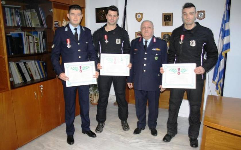 Με Αστυνομικό Σταυρό βραβεύθηκαν τρεις αστυνομικοί της ΓΑΔΘ