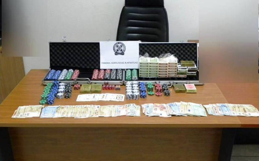 Συλλήψεις για παράνομα παιχνίδια στην Καρδίτσα