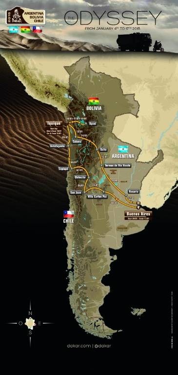 Rally Dakar 2015: Η μεγάλη περιπέτεια ξεκινά για 665 συμμετέχοντες  (414 Οχήματα: 164 μοτοσυκλέτες, 48 quad, 138 αυτοκίνητα, 64 φορτηγά)