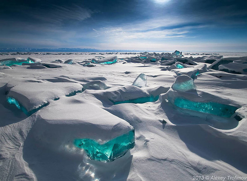H φύση κάνει Τέχνη στον πάγο