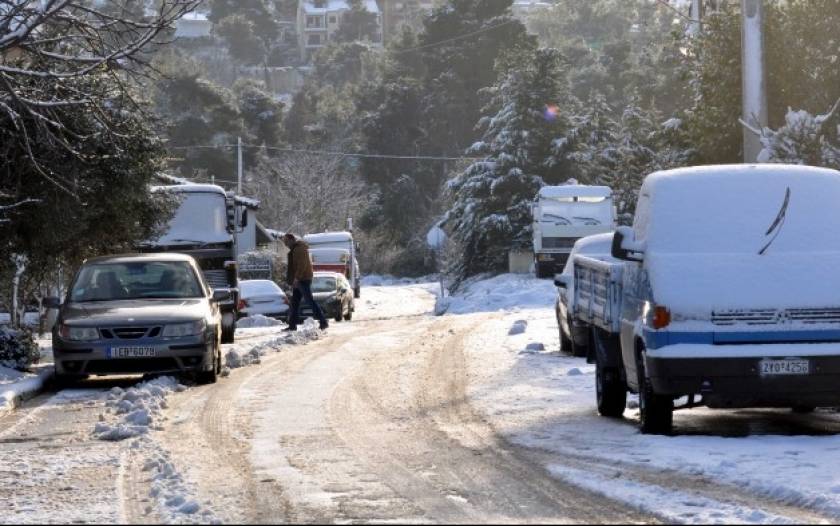 Κρήτη: Ισχυρές χιονοπτώσεις στο Λασίθι