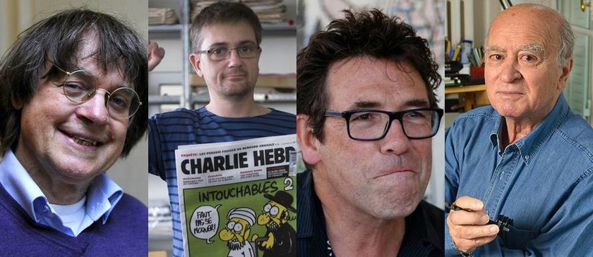 Charlie Hebdo: Τέσσερις διάσημοι σκιτσογράφοι ανάμεσα στους νεκρούς (photos)