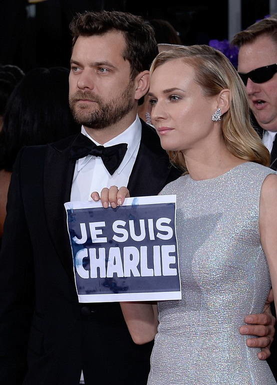 To «Je suis Charlie» κυριάρχησε και στις Χρυσές Σφαίρες 2015 (pics + vid)