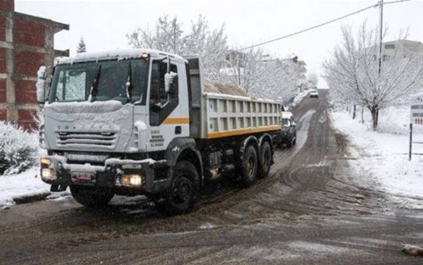 Ορμένιο: Απαγόρευση κυκλοφορίας φορτηγών χωρίς αλυσίδες