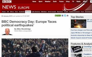 BBC: Η Ευρώπη είναι αντιμέτωπη με πολιτικούς σεισμούς