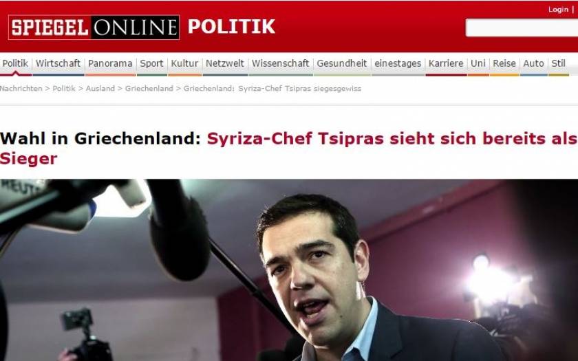 Αποτελέσματα εκλογών 2015: Πρώτο θέμα ο Αλέξης Τσίπρας και στο γερμανικό «Spiegel»