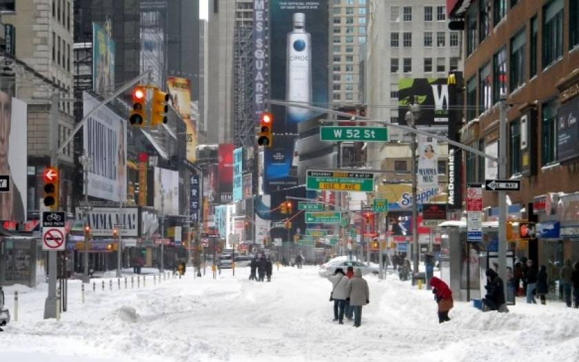 Καταστροφική χιονοθύελλα προβλέπεται σε Βοστώνη και Νέα Υόρκη
