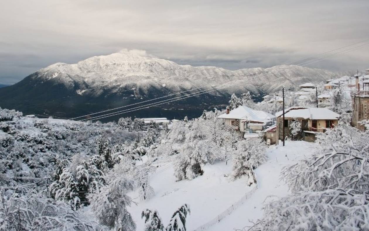 Χιόνια στα ορεινά χωριά των Ιωαννίνων