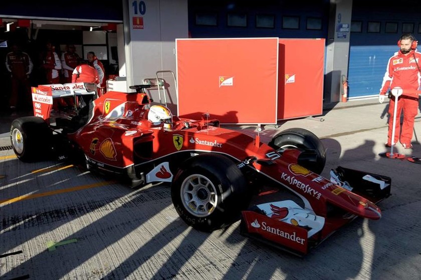 Επιστροφή στην πρώτη θέση για τον Vettel και την Ferrari SF15-T, έστω και στις χειμερινές δοκιμές στη Χερέθ