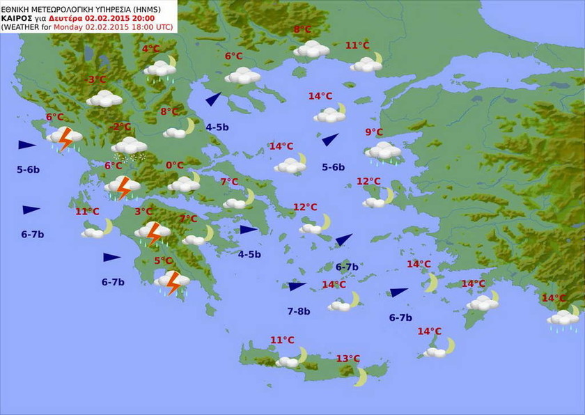 Καιρός: Επιμένουν οι καταιγίδες στη δυτική Ελλάδα – Εξασθενούν οι άνεμοι (pics)