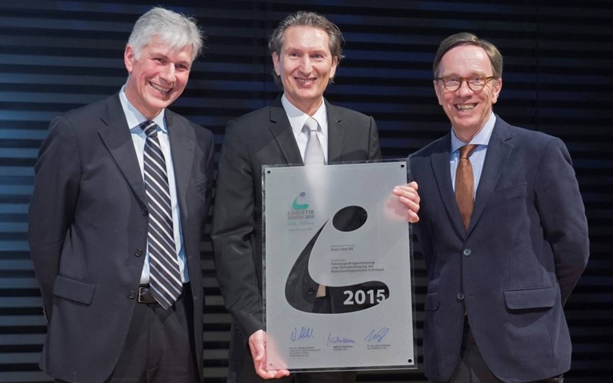 Opel: Κερδίζει το περίοπτο 2015 VDA Logistics Award