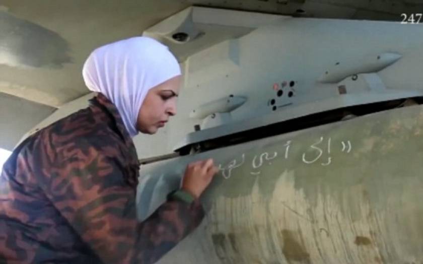 Μηνύματα πένθους και οργής στους πυραύλους των ιορδανικών F-16 (video & pics)