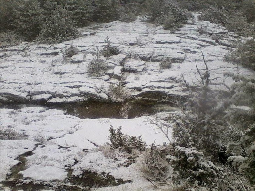 Πυκνή χιονόπτωση στα ορεινά της Ξάνθης (video&photos)