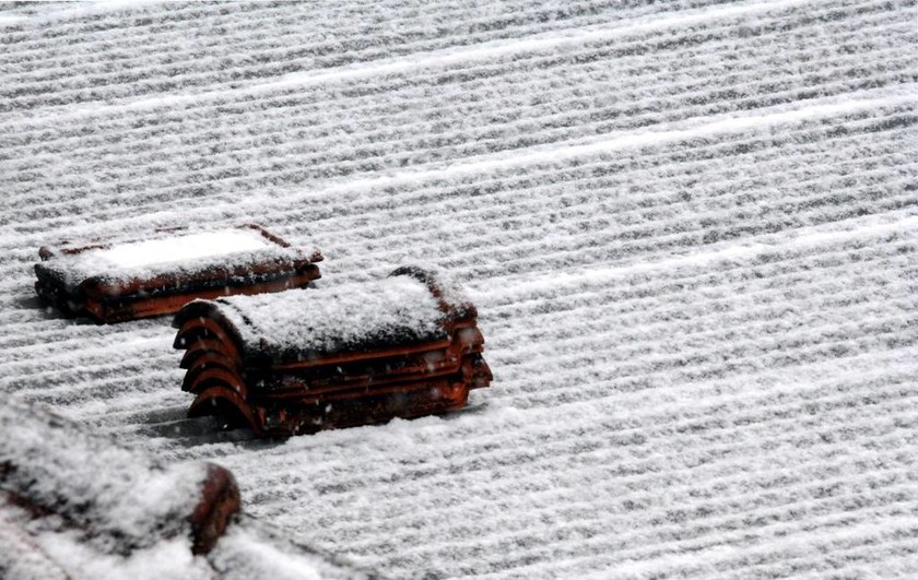 Η «επέλαση» του χιονιά στα Τρίκαλα (Photos)
