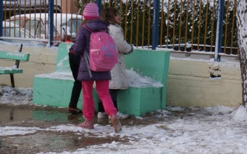 Κακοκαιρία: Τα σχολεία που θα μείνουν κλειστά την Τετάρτη λόγω του παγετού