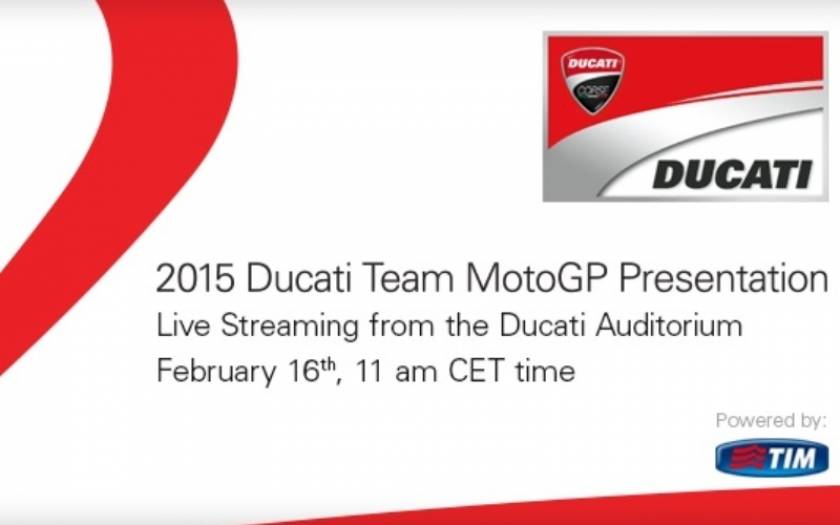 MotoGP: Online η παρουσίαση της Ducati GP15
