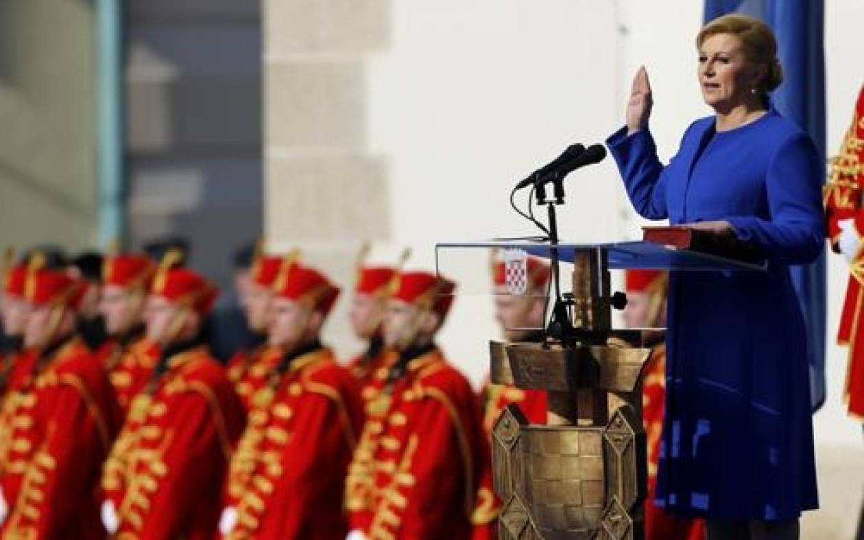 Κροατία: Ορκίστηκε η πρώτη γυναίκα πρόεδρος της χώρας