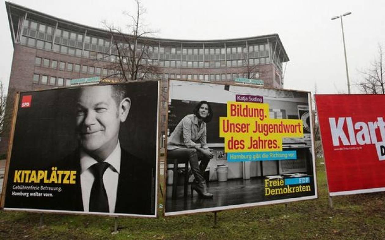 Αμβούργο: Νίκη SPD, απώλειες CDU και άνοδο των ευρωσκεπτικιστών δείχνουν τα exit poll