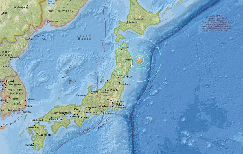 Σεισμός 6,9 Ρίχτερ στην Ιαπωνία