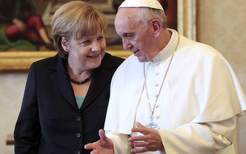 Η επίσκεψη της Μέρκελ στον πάπα Φραγκίσκο