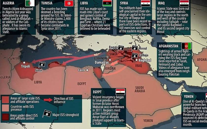 Η άνοδος του Ισλαμικού Κράτους - Δείτε το χάρτη του τρόμου (pic)