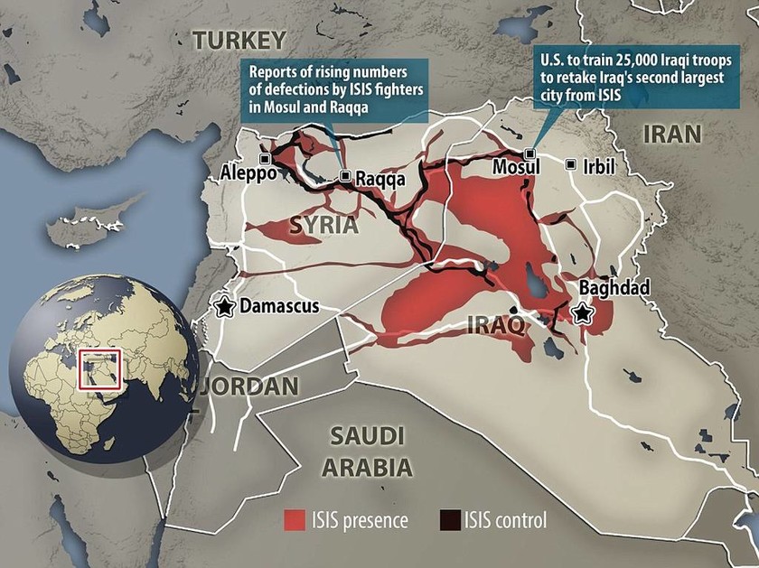 Η άνοδος του Ισλαμικού Κράτους - Δείτε τον χάρτη του τρόμου (pic)