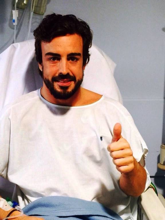 Ο εκπρόσωπος του Alonso Luis Garcia Abad ανέβασε στο Twitter τη φωτογραφία του Ισπανού από το νοσοκομείο