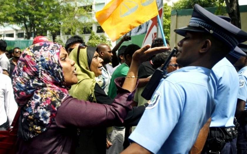 Επεισοδιακή διαδήλωση και συλλήψεις στις Μαλδίβες