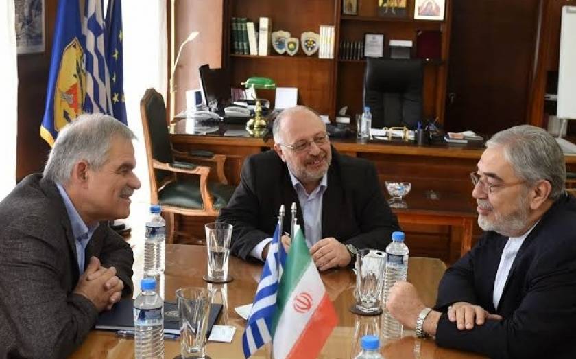 Συνάντηση του ΥΦΕΘΑ Νίκου Τόσκα με τον Πρέσβη του Ιράν Behnam Behrouz