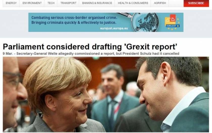 Europolitics: Ετοίμαζαν σχέδιο εξόδου της Ελλάδας