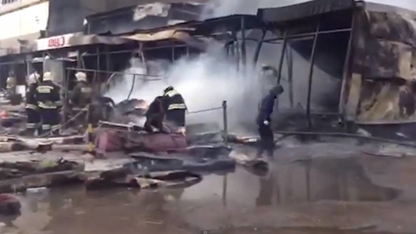 Ρωσία: Κατέρρευσε εμπορικό κέντρο μετά από πυρκαγιά - Ένας νεκρός