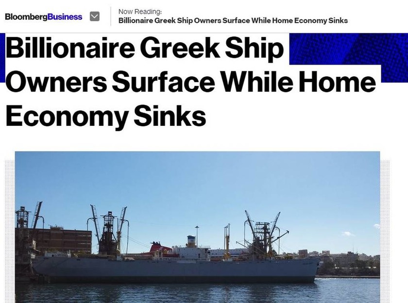 Το Bloomberg «κράζει» τους Έλληνες εφοπλιστές