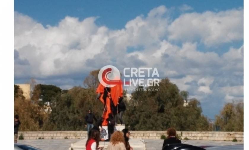Ηράκλειο: Άγνωστοι βεβήλωσαν το άγαλμα του Ελ. Βενιζέλου