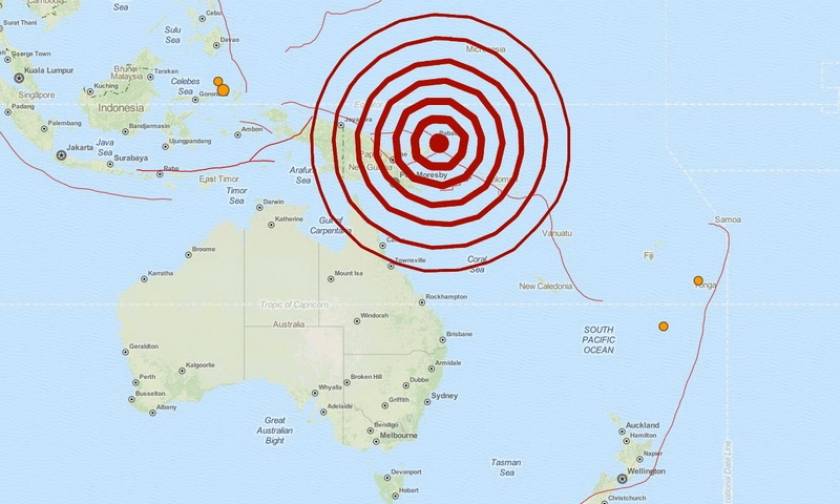 Ισχυρός σεισμός 7,7 Ρίχτερ στην Παπούα – Νέα Γουινέα