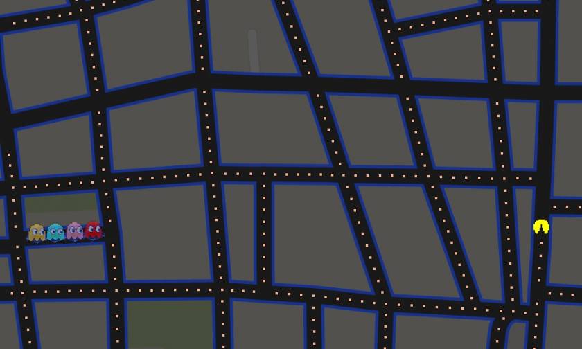 Παίξε Pacman στο δρόμο σου με google maps