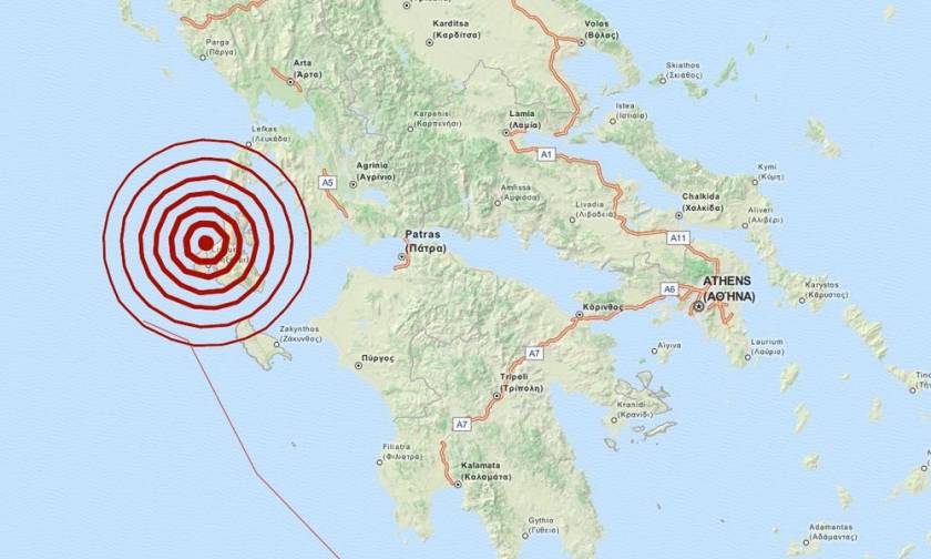 Σεισμός 4,5 Ρίχτερ στην Κεφαλονιά (pic)