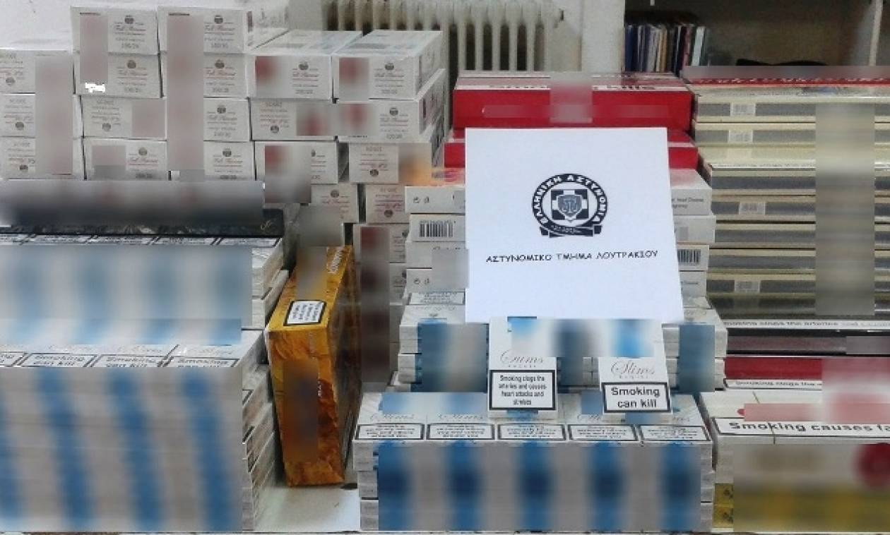 Λουτράκι: Τρεις συλλήψεις για λαθρεμπόριο τσιγάρων