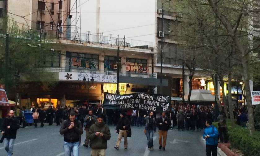 Πορεία αντιεξουσιαστών στην Αθήνα (photos)