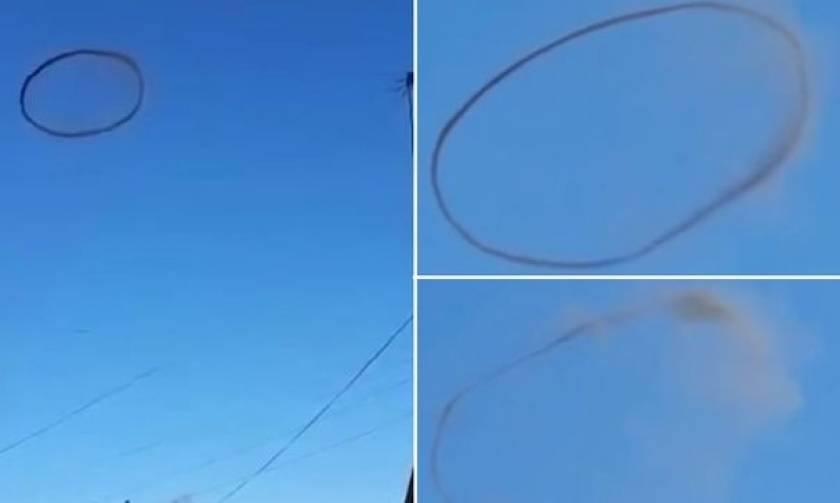 Μυστηριώδες μαύρο… δαχτυλίδι εμφανίστηκε στον ουρανό του Καζακστάν! (video)