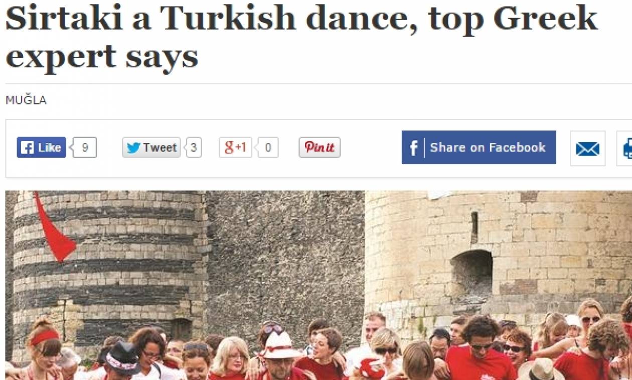 Hurriyet: «'Ελληνας υποστηρίζει πως το συρτάκι είναι τουρκικός χορός!»