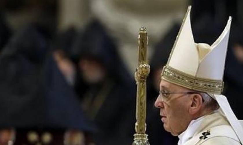 Για «γενοκτονία Αρμενίων» έκανε λόγο ο πάπας Φραγκίσκος