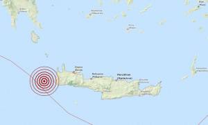 Σεισμός 3,4 Ρίχτερ δυτικά της Κρήτης