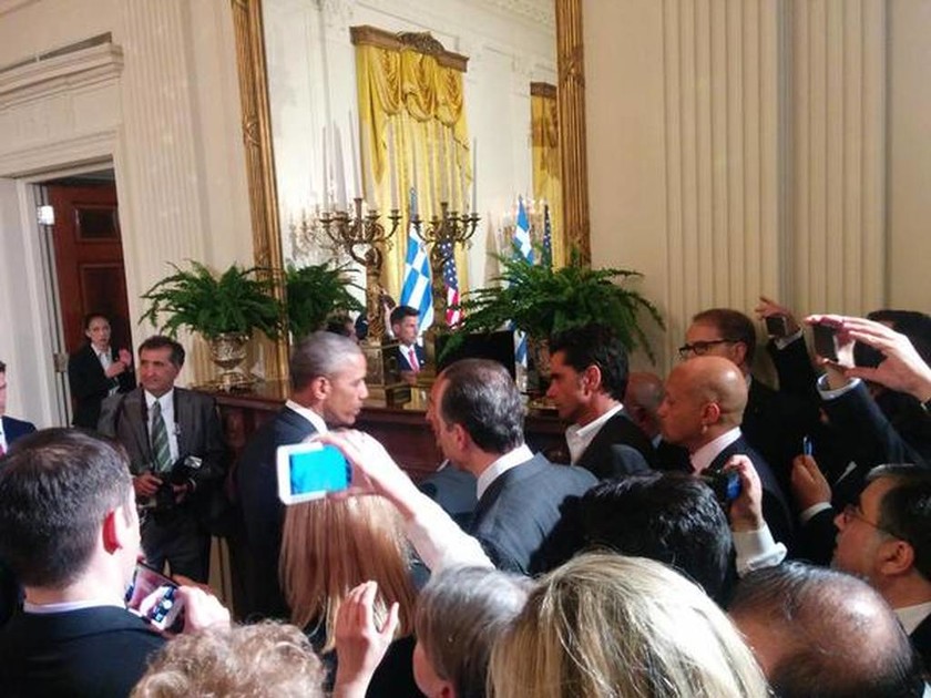 Συνομιλία Ομπάμα – Βαρουφάκη στο Λευκό Οίκο (pics)