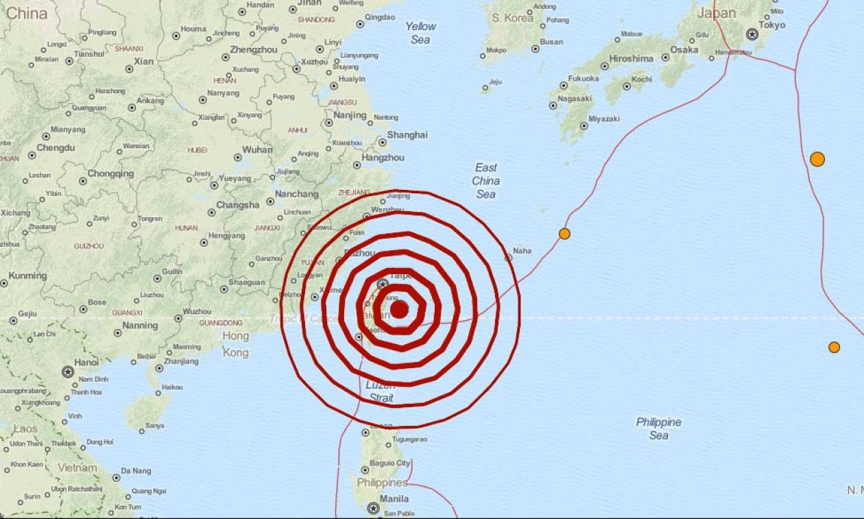 Ισχυρός σεισμός 6,6 Ρίχτερ στην Ταϊβάν