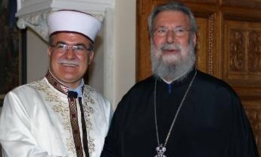 Ο Aρχιεπίσκοπος Κύπρου συναντήθηκε με τον Μουφτή των κατεχομένων